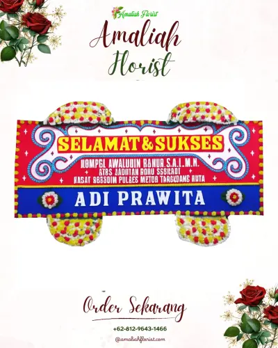 Karangan Bunga Ucapan Selamat di Purwasedar