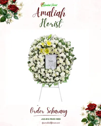 Krans Bunga Duka Cita di Purwasedar
